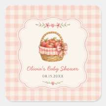 Gingham Apple of Our Eye Baby Shower
