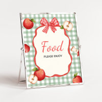 Gingham Apple von unserem Eye Baby Shower Food