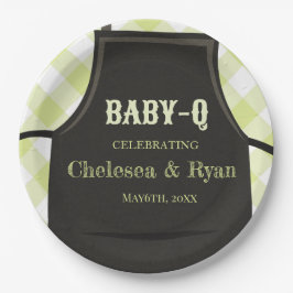 Gingham BBQ Baby Shower  Pappteller