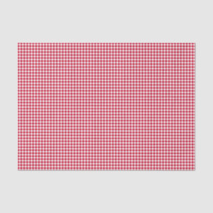 Gingham-Berry-Red-Tissue Wrapping Paper Seidenpapier