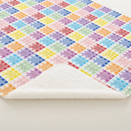 Gingham Bible verses über Kinder und Babys Sherpadecke