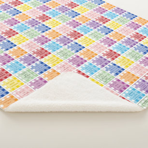 Gingham Bible verses über Kinder und Babys Sherpadecke