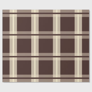 Gingham | Braun & Beige Geschenkpapier