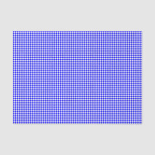 Gingham-Bright Blue Tissue Wrapping Paper Seidenpapier
