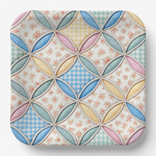 Gingham-Cathedral-Window-Quilt-Design Pappteller