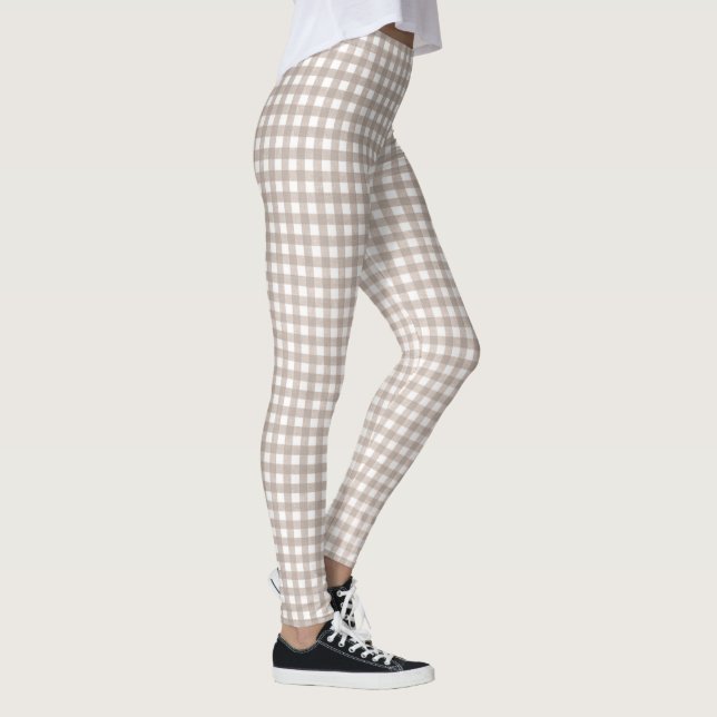 Gingham Checked Pattern Leggings (Rechts)