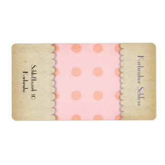 Gingham Checkered Advanced Packaging Labels