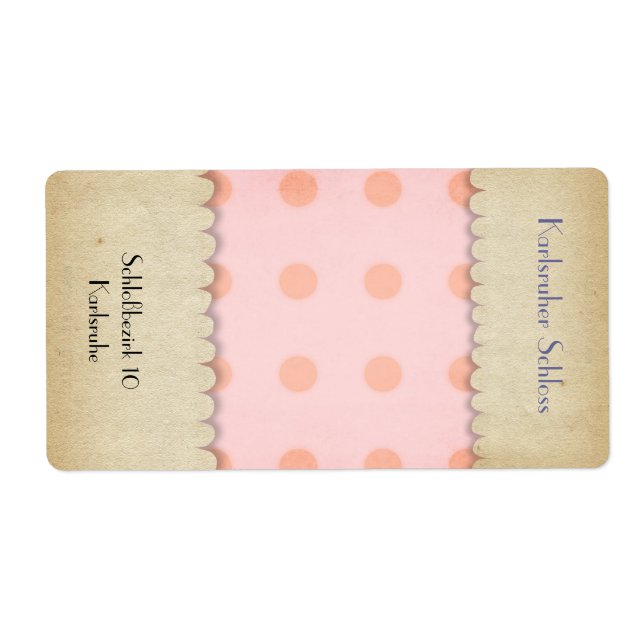 Gingham Checkered Advanced Packaging Labels (Vorne)
