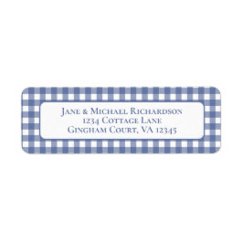 Gingham Cottage Cozy Karomuster Blau und Weiß
