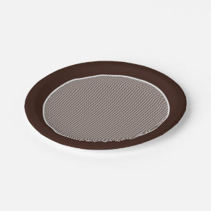 Gingham-Dark Brown Paper Teller