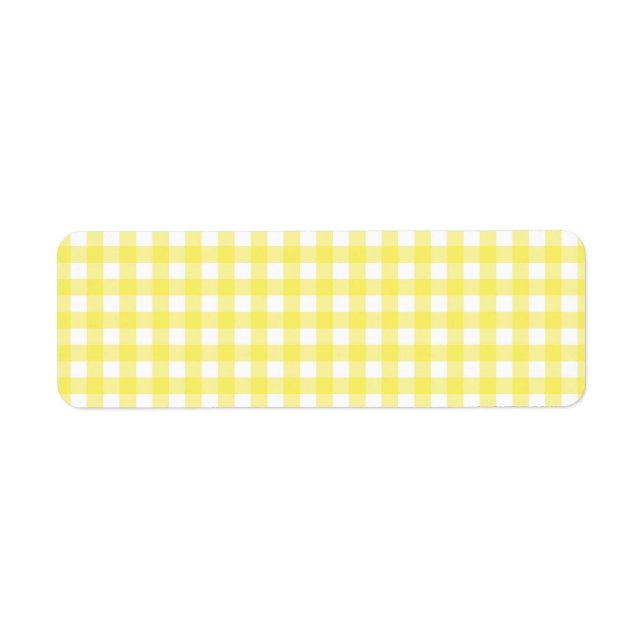 Gingham Design, gelb und weiß (Vorne)