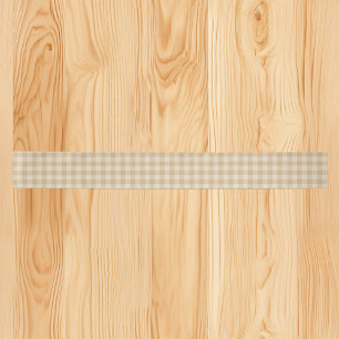 Gingham Elegant Cream Satin Ribbon Satinband
