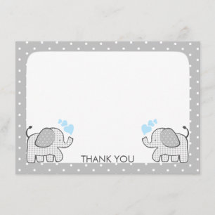 Gingham Elephant Baby Boy Twins Danke