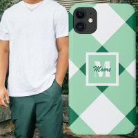 Gingham - Fall für mittlere und leichte grüne Tele