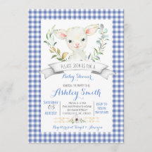 Gingham Farm Schaf Babydusche