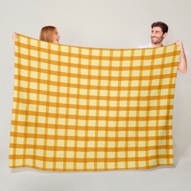 Gingham Fleecedecke (Beispiel)