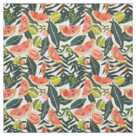 Gingham-Fruchtmuster Stoff