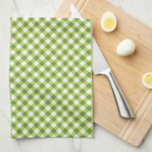 Gingham Grün Weiß Einfach