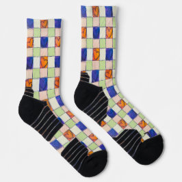Gingham Heart Mustersocken Socken