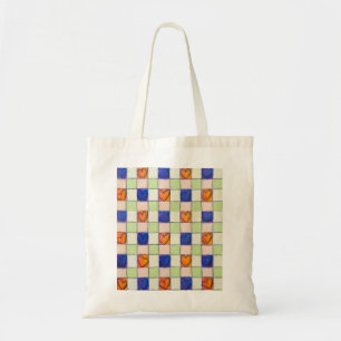 Gingham Herbst Shopping Tasche
