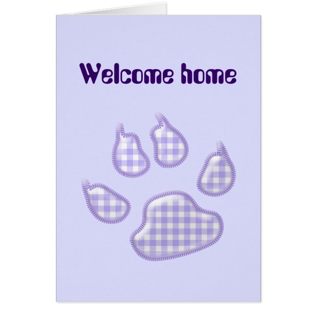 Gingham-Hundekuh - lila (Vorne)