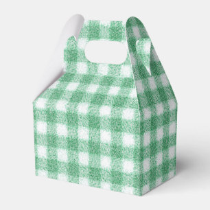 Gingham in Nappalindgrün Geschenkschachtel