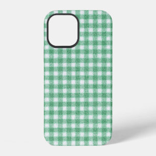 Gingham in Nappalindgrün iPhone 12 Hülle
