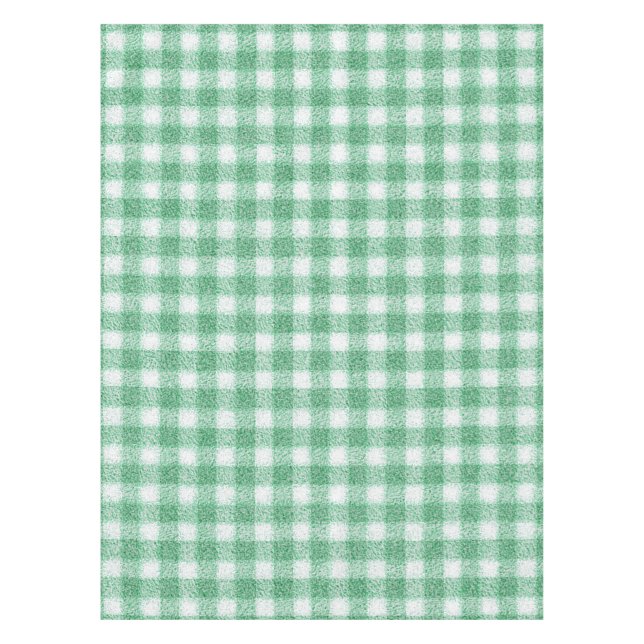 Gingham in Nappalindgrün  Tischdecke (Vorderseite)
