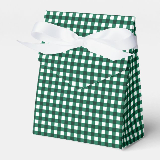 Gingham-Jade Green-Fevor Box, Zelt Geschenkschachtel (Vorderseite)