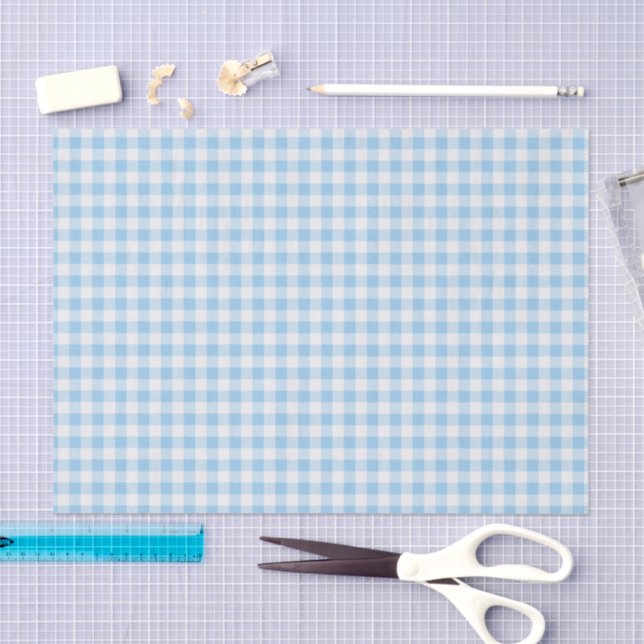 Gingham kariert seidenpapier (Handwerk)