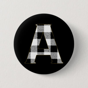 Gingham Karo A Button