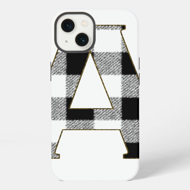 Gingham Karo A iPhone Hülle (Rückseite)