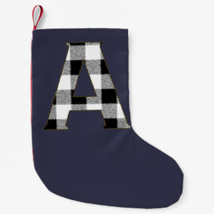 Gingham Karo A Kleiner Weihnachtsstrumpf