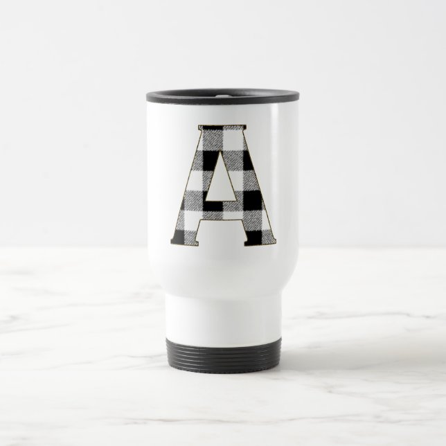 Gingham Karo A Reisebecher (Mittel)