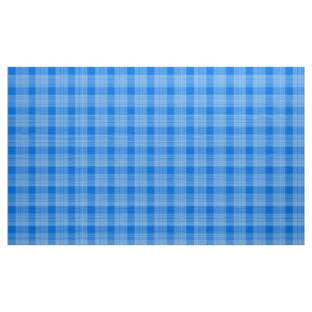 Gingham Karo Blau und Weiße Stoffe (Yard (91,4 cm))