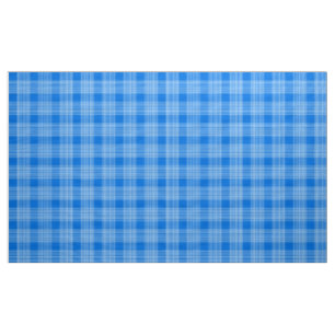 Gingham-Karo Blau-Weiß-Stoff Stoff