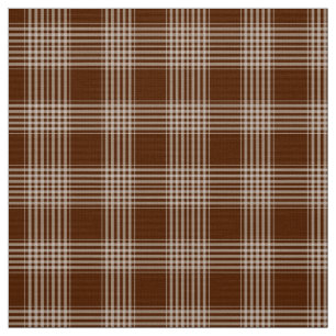 Gingham-Karo-Braun-Weiß-Stoff Stoff