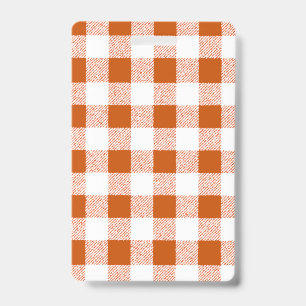 Gingham Karo Brown Ausweis
