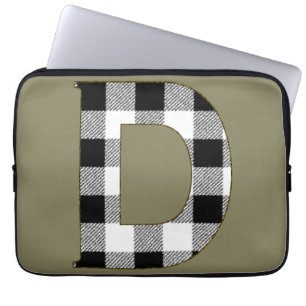 Gingham Karo D Laptopschutzhülle
