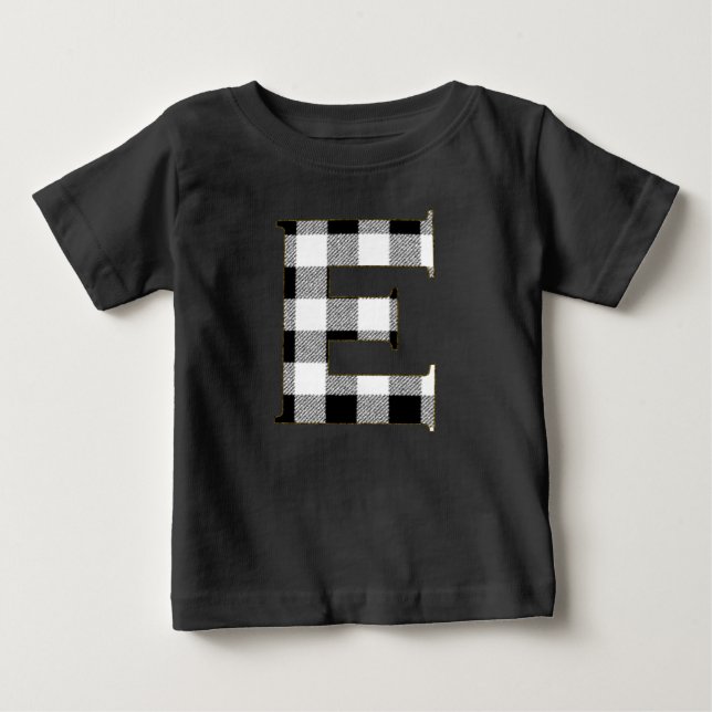 Gingham Karo E Baby T-shirt (Vorderseite)