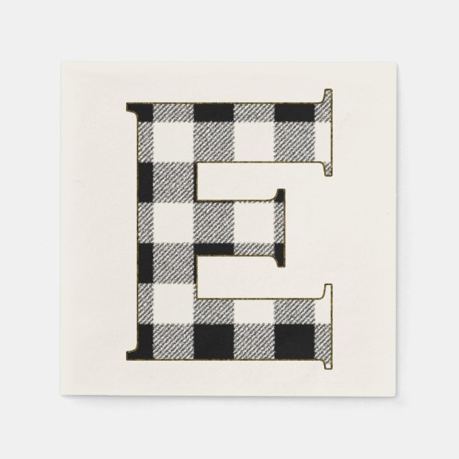 Gingham Karo E Serviette (Vorderseite)