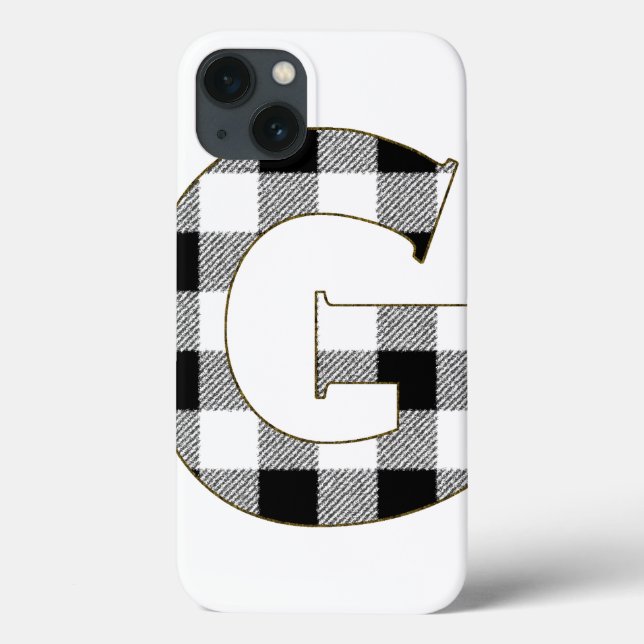 Gingham Karo G Case-Mate iPhone Hülle (Rückseite)