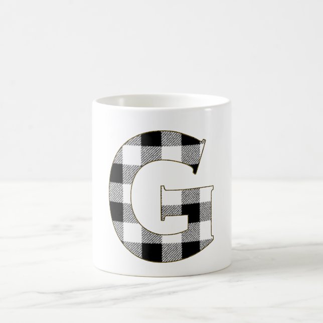 Gingham Karo G Kaffeetasse (Mittel)