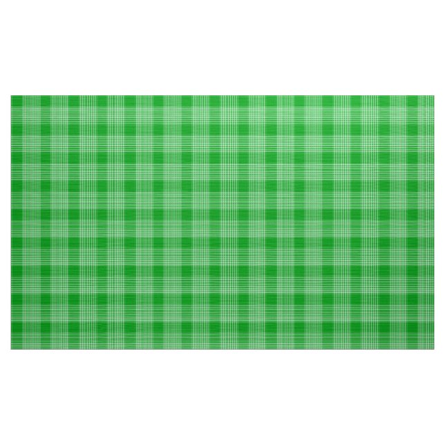 Gingham Karo Green und White Fabric Stoff (Yard (91,4 cm))