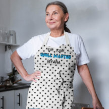 Gingham Karo Grillmeister personalisiert