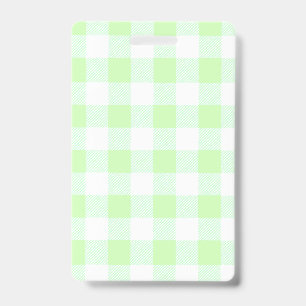 Gingham Karo Hellgrün Ausweis