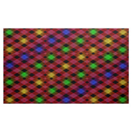 Gingham Karo Multicolored Pattern Fabric Stoff