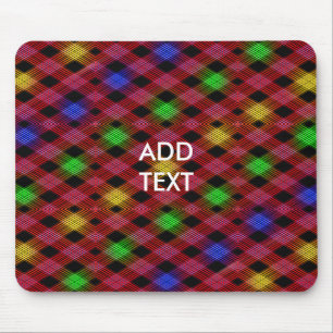 Gingham Karo Multicolored Pattern Mousepad