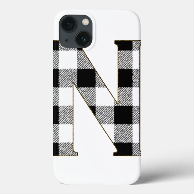 Gingham Karo N Case-Mate iPhone Hülle (Rückseite)