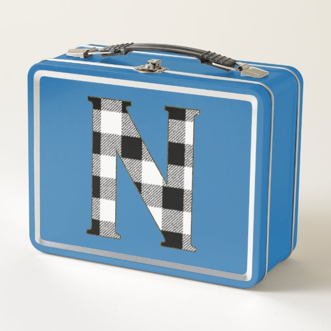 Gingham Karo N Metall Lunch Box (Vorderseite)